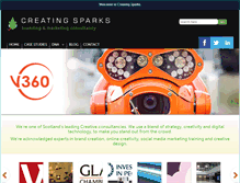 Tablet Screenshot of creatingsparks.com